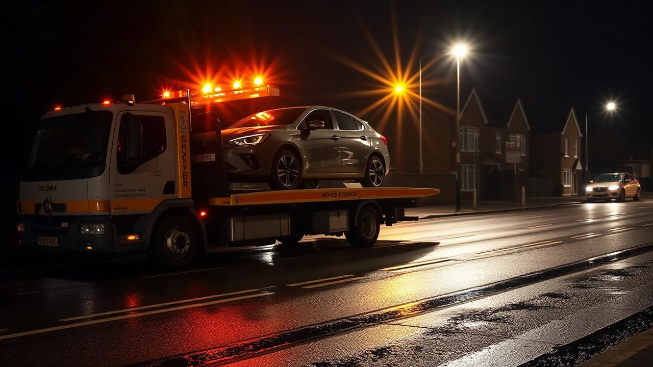 Night-time vehicle recovery